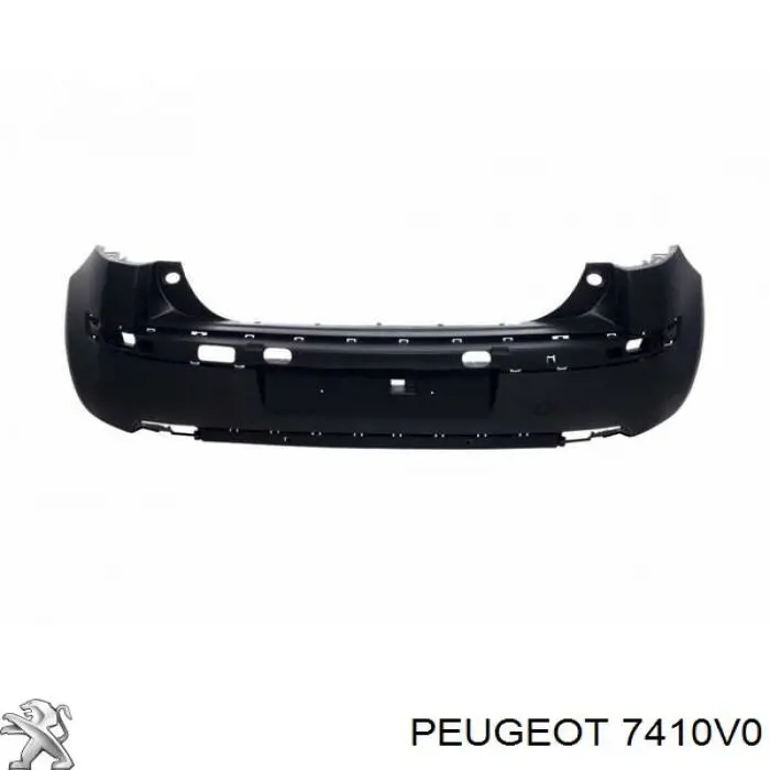 7410V0 Peugeot/Citroen Буфер (бампер) задній
