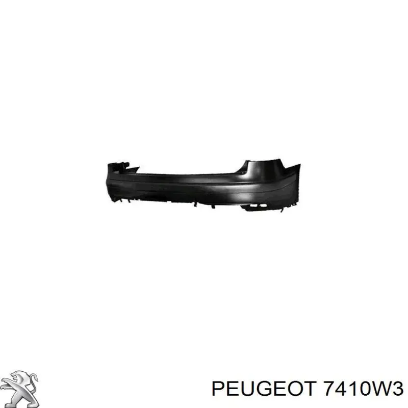 7410W3 Peugeot/Citroen бампер задній