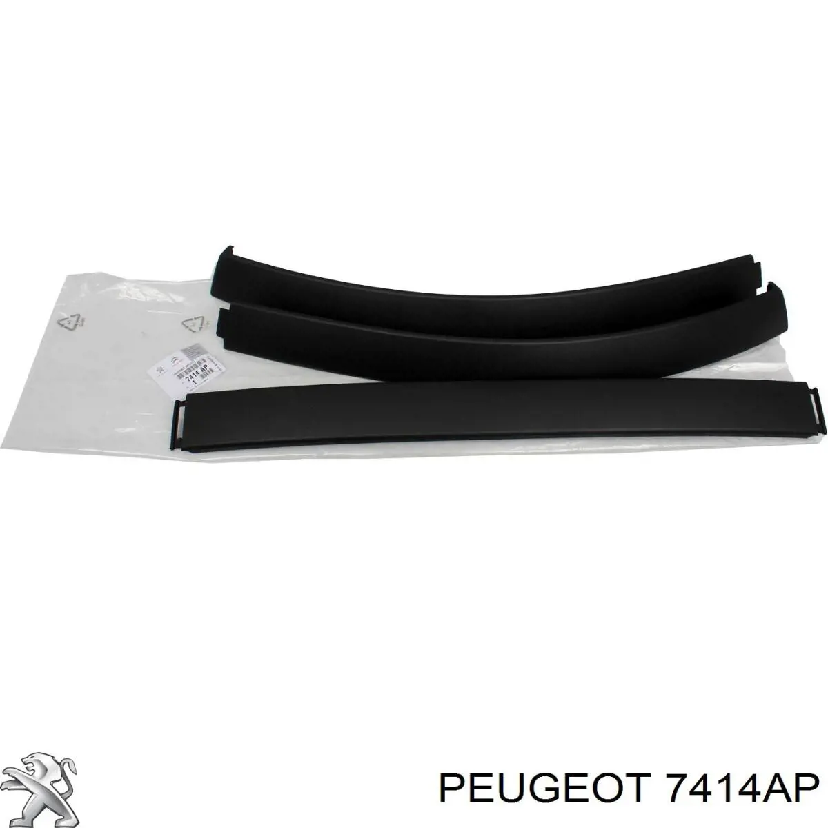 7414AP Peugeot/Citroen Спліттер переднього бампера