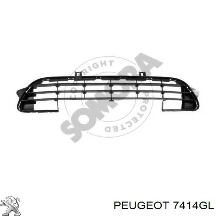 7414GL Peugeot/Citroen Решітка переднього бампера, верхня