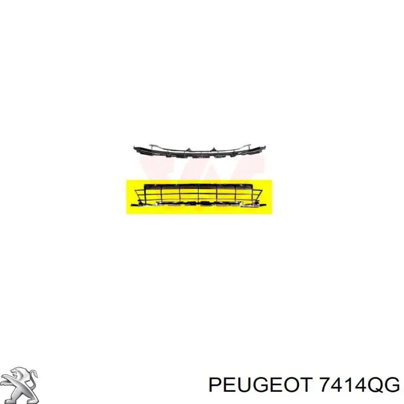 Решітка переднього бампера, нижня Peugeot/Citroen 7414QG ціна, від 79.63 USD