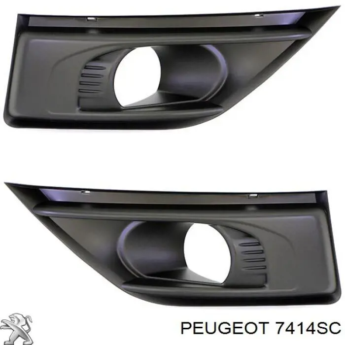 7414SC Peugeot/Citroen Решітка переднього бампера