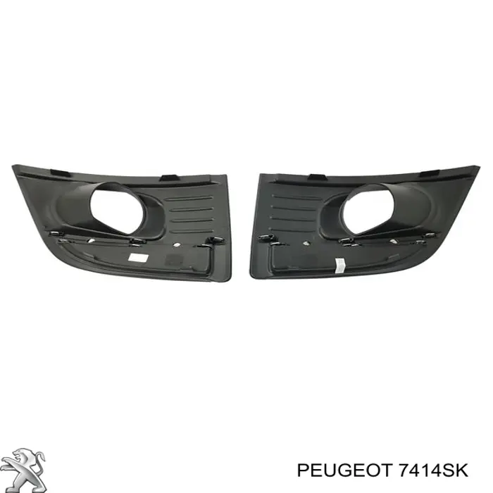 Решітка переднього бампера 7414SK Peugeot/Citroen