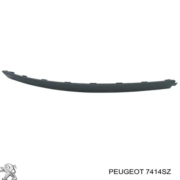 Купити 7414SZ Peugeot/Citroen Нижня накладка на передній бампер