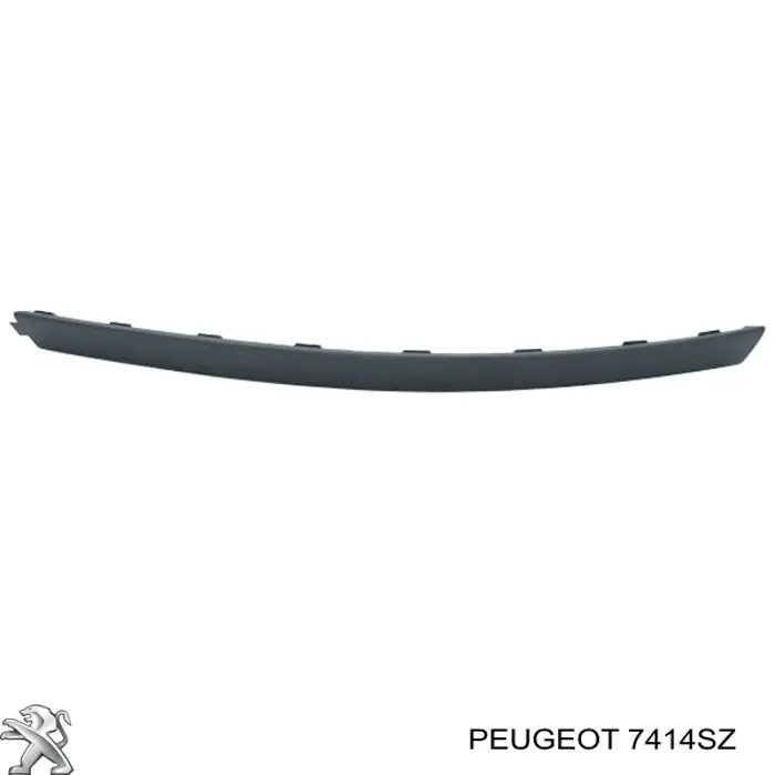 Нижня накладка на передній бампер Peugeot/Citroen 7414SZ ціна, від 44.74 USD
