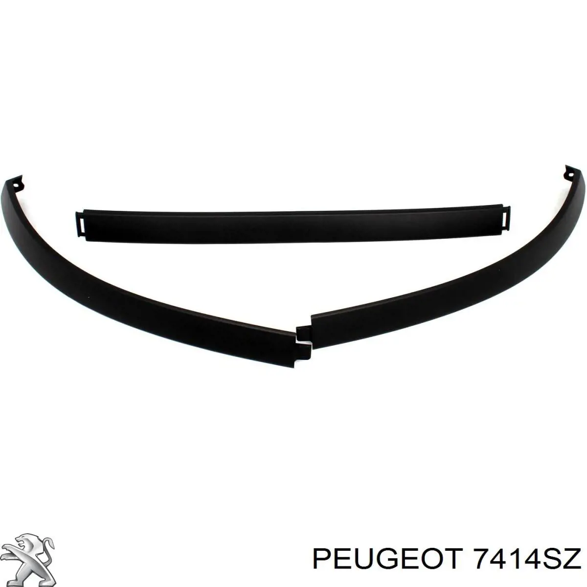 Купити 7414SZ Peugeot/Citroen Захисна губа бампера переднього