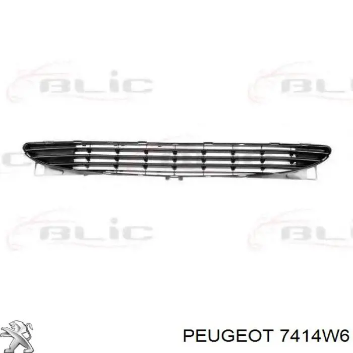 Решітка переднього бампера, центральна Peugeot/Citroen 7414W6 ціна, від 6.33 USD