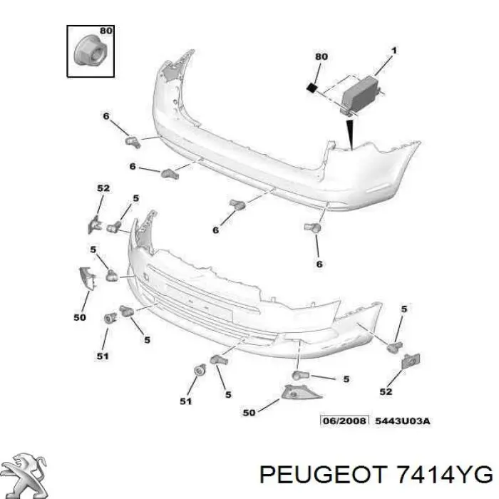  7414YG Peugeot/Citroen