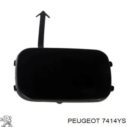 Заглушка бампера буксирувального гака, задня Peugeot/Citroen 7414YS ціна, від 11.12 USD