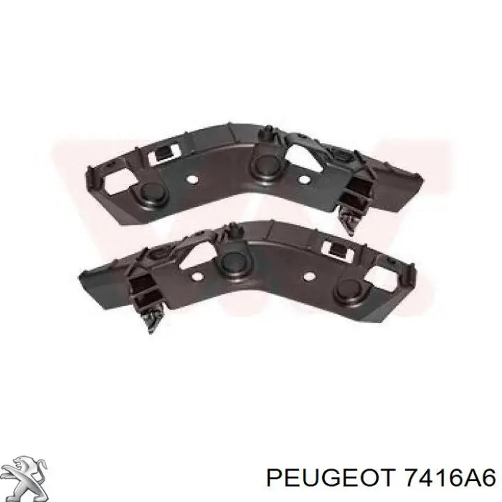 7416A6 Peugeot/Citroen Комплект кронштейнів/кріплень переднього бампера