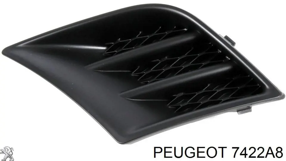 7422A8 Peugeot/Citroen Заглушка протитуманки передньої правої