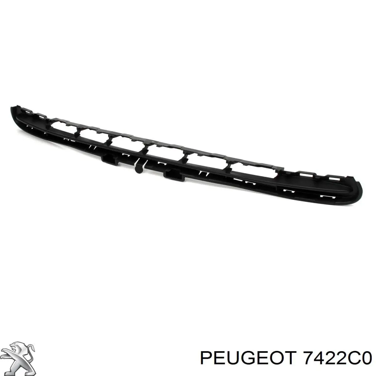 7422C0 Peugeot/Citroen решітка переднього бампера, верхня