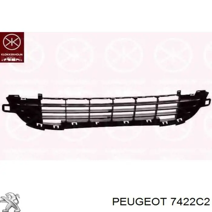 Решітка переднього бампера, центральна PPG99044GAU Signeda