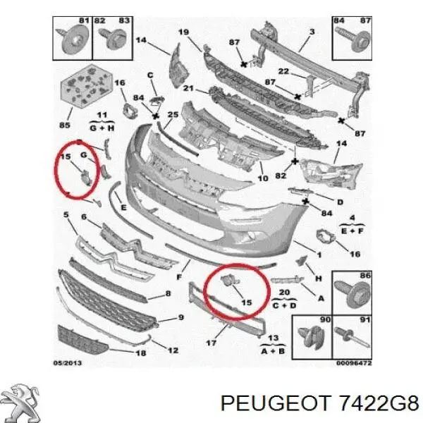 7422G8 Peugeot/Citroen 