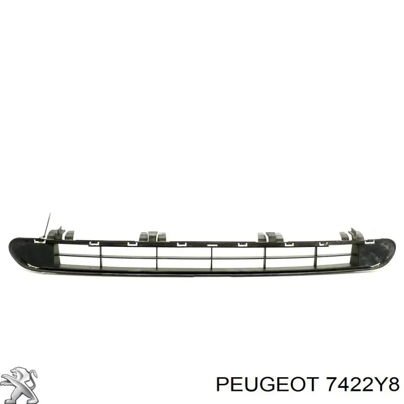 7422Y8 Peugeot/Citroen Решітка переднього бампера, центральна