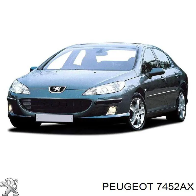 Молдинг решітки переднього бампера, нижній 7452AX Peugeot/Citroen