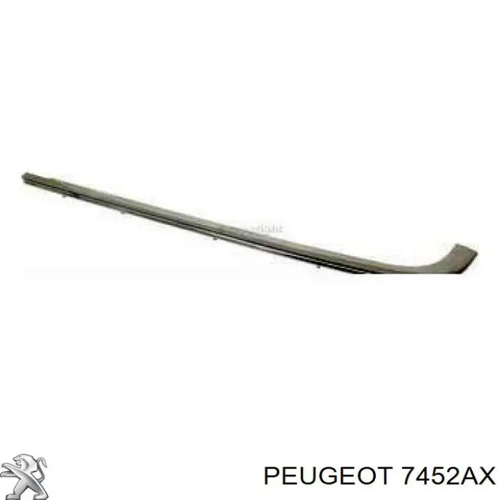 Молдинг решітки переднього бампера, нижній Peugeot/Citroen 7452AX ціна, від 28.70 USD