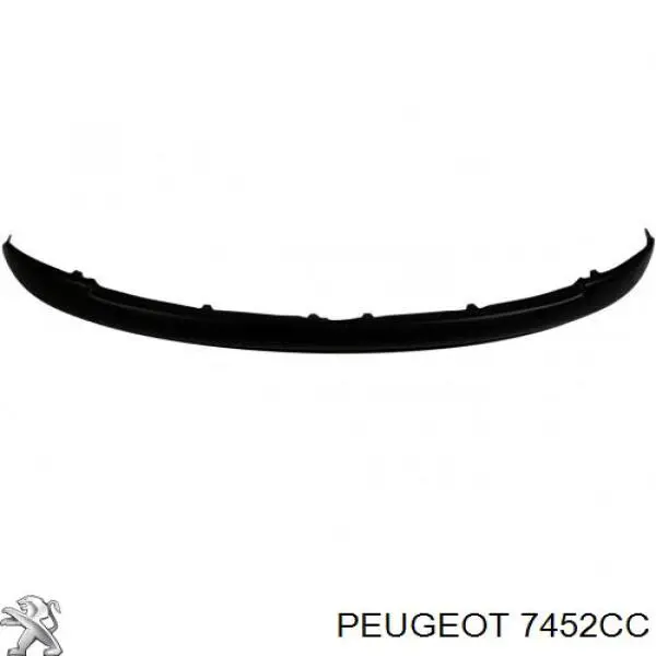 Молдинг переднього бампера, правий 7452CC Peugeot/Citroen