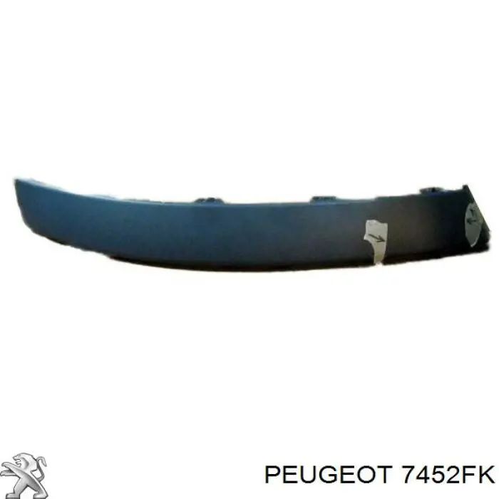7452FK Peugeot/Citroen Молдинг бампера переднього, праве