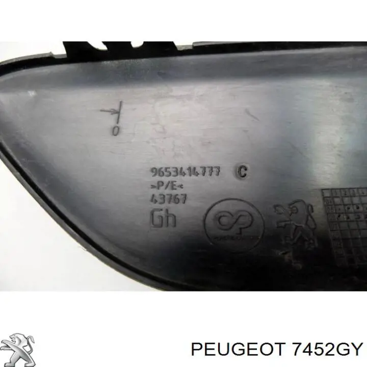Молдинг переднього бампера, лівий Peugeot/Citroen 7452GY ціна, від 2.11 USD