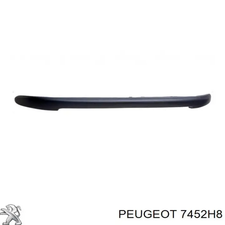 Накладка бампера переднього 7452H8 Peugeot/Citroen