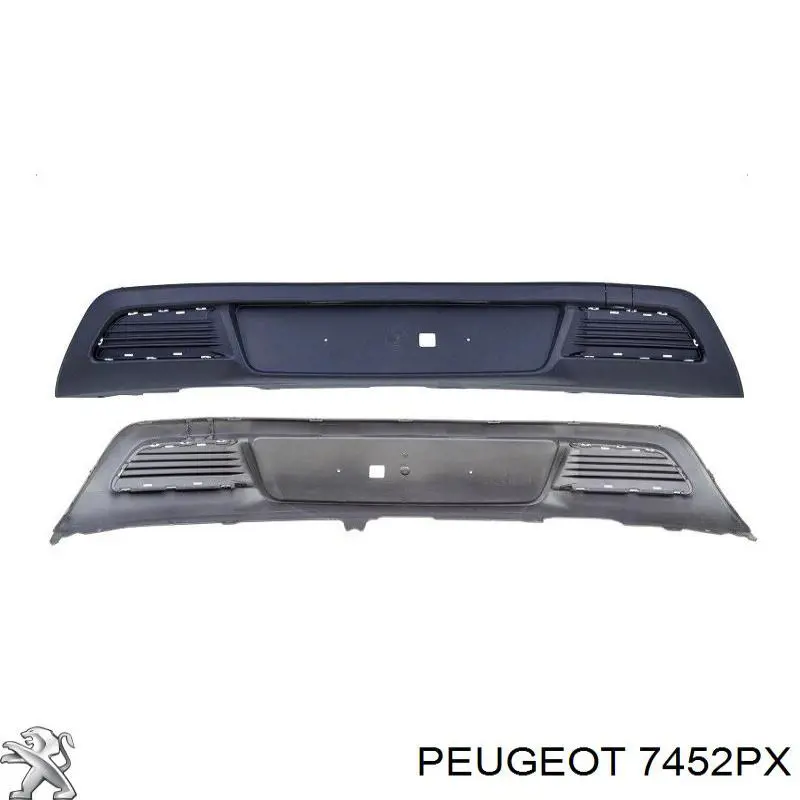 Накладка бампера заднього, центральна Peugeot/Citroen 7452PX ціна, від 66.46 USD