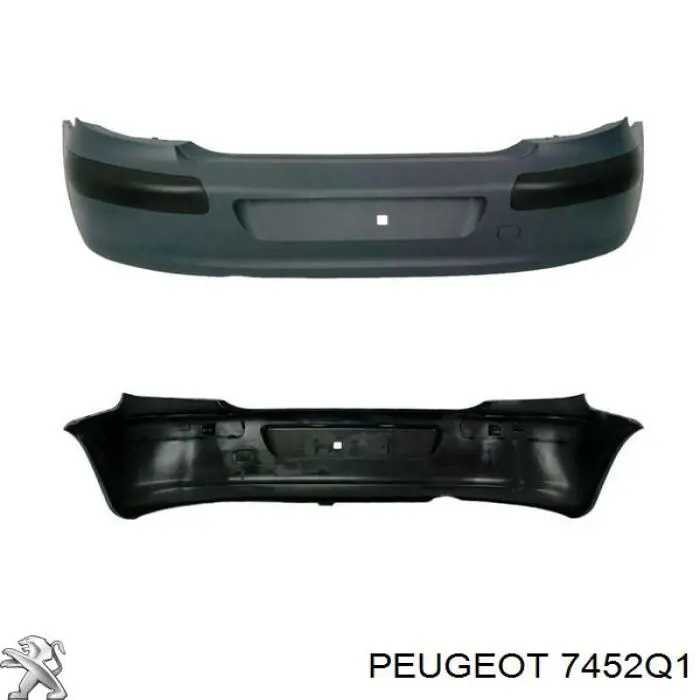 Молдинг заднього бампера, правий Peugeot/Citroen 7452Q0 ціна, від 5.07 USD