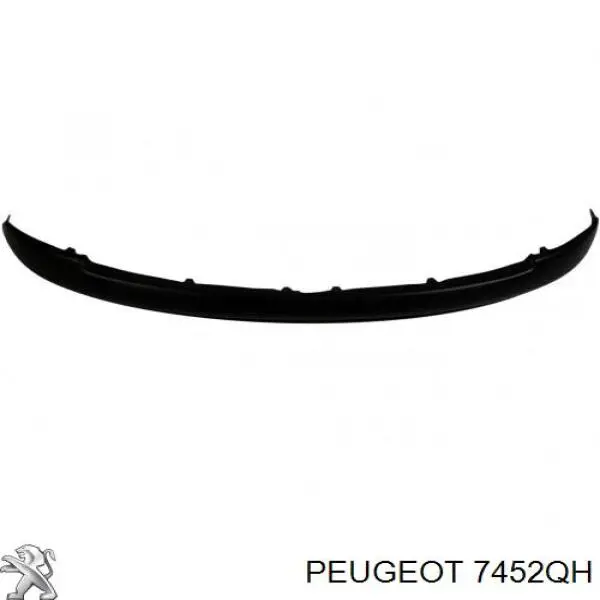Накладка бампера переднього, центральна 7452QH Peugeot/Citroen