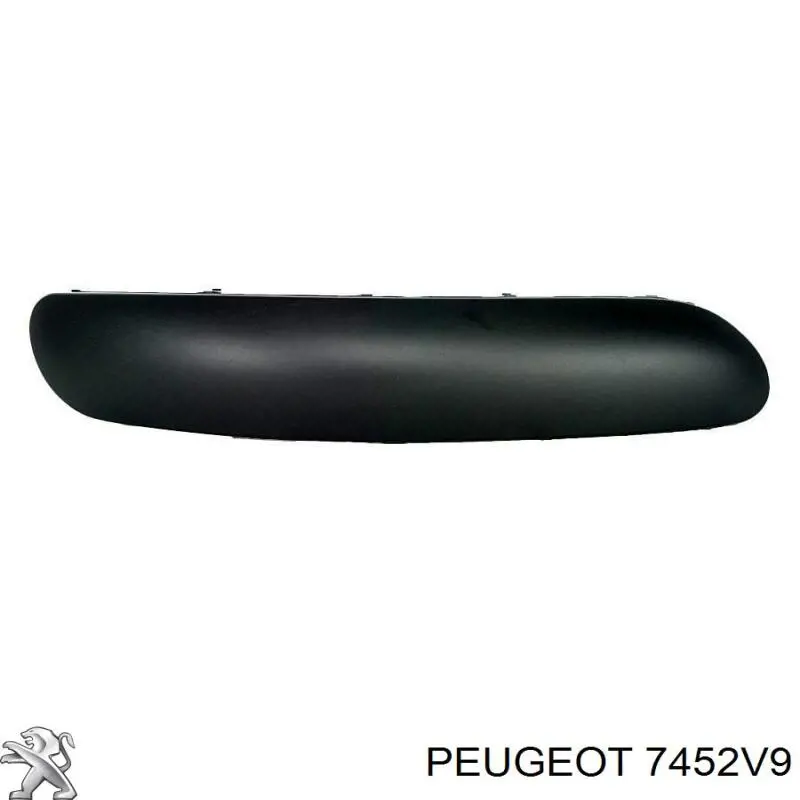 Молдинг переднього бампера, лівий Peugeot/Citroen 7452V9 ціна, від 6.72 USD