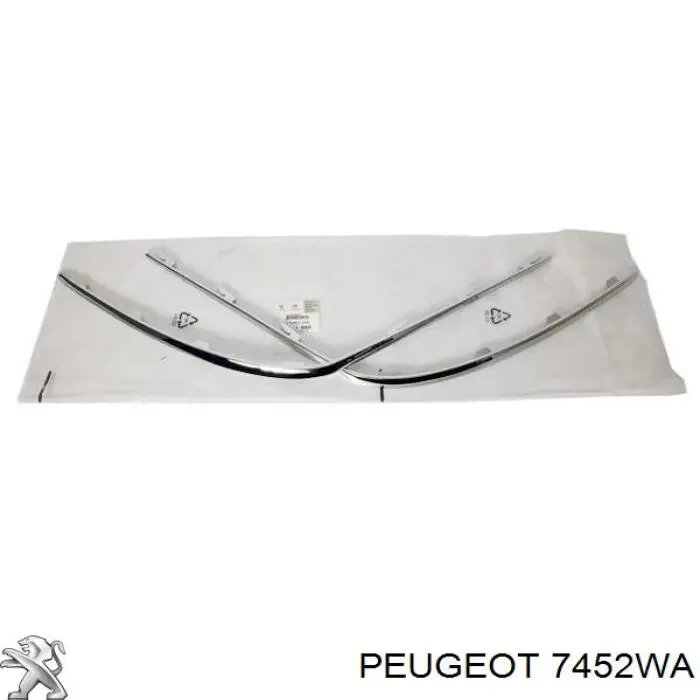 Купити 7452WA Peugeot/Citroen Накладка заднього бампера