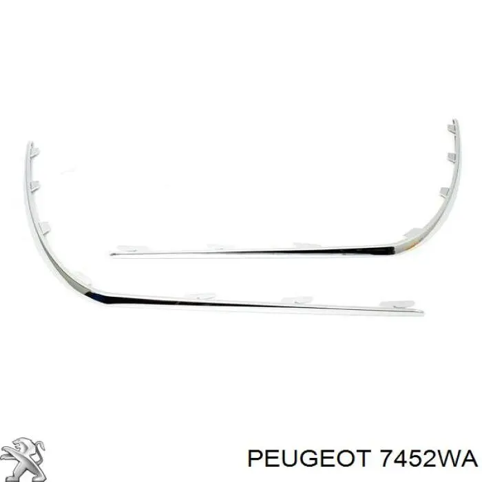 Молдинг заднього бампера 7452WA Peugeot/Citroen