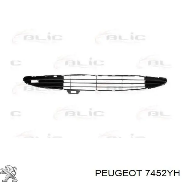 7452YH Peugeot/Citroen Заглушка протитуманок, ліва