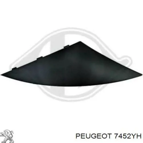 Заглушка, решітка протитуманних фар бампера переднього, ліва Peugeot/Citroen 7452YH ціна, від 11.58 USD