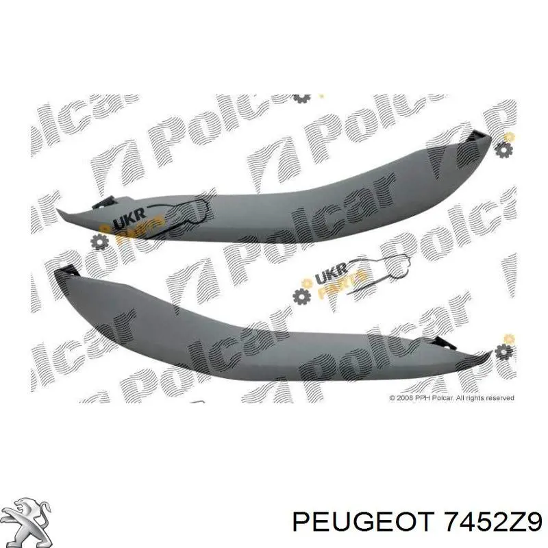 Купити 7452Z9 Peugeot/Citroen Нижня накладка на передній бампер