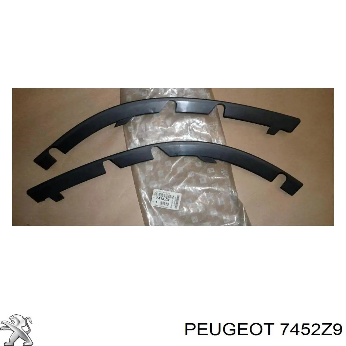 Спліттер переднього бампера Peugeot/Citroen 7452Z9 ціна, від 62.00 USD