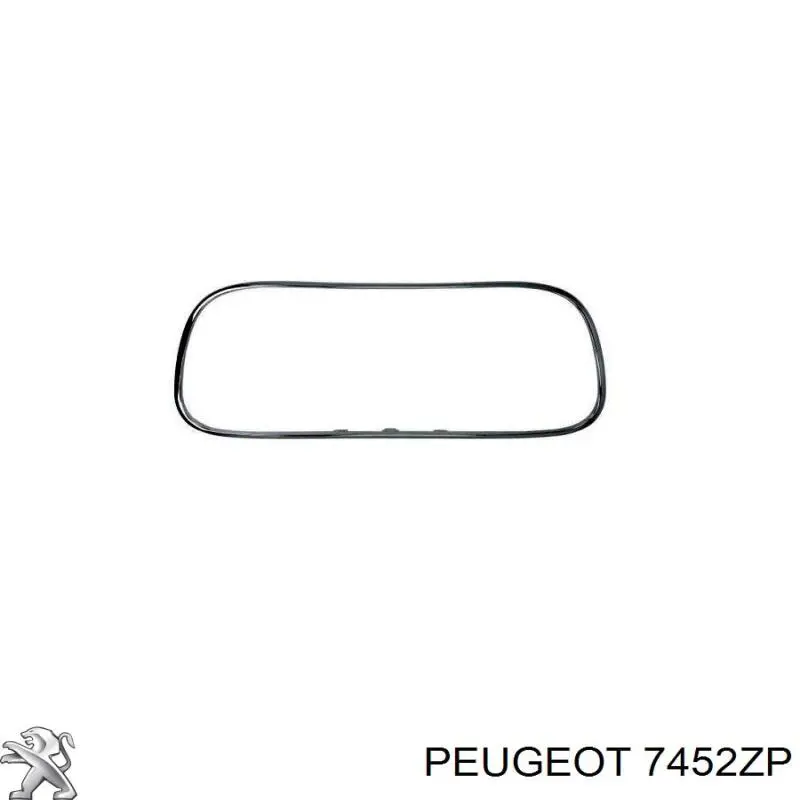 Молдинг решітка бампера переднього Peugeot/Citroen 7452ZP ціна, від 42.60 USD