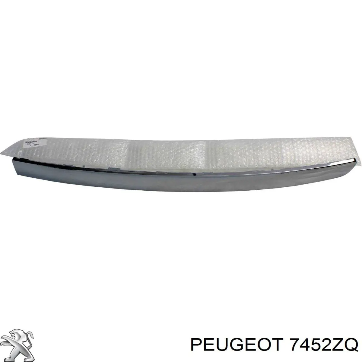 7452ZQ Peugeot/Citroen Молдинг решітка бампера переднього