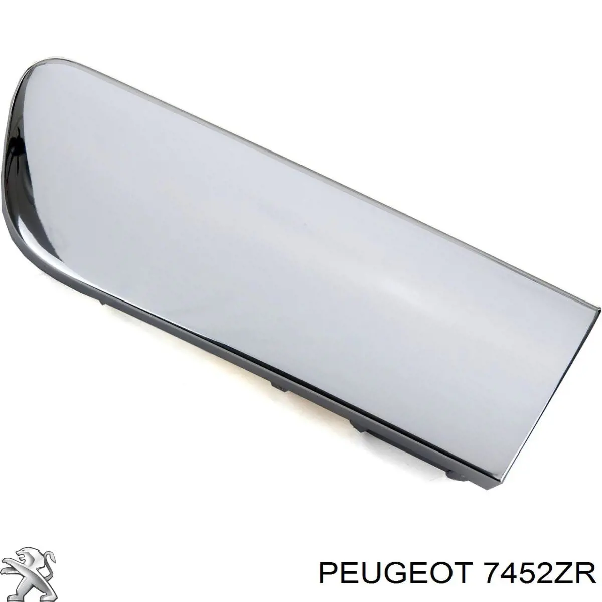 7452ZR Peugeot/Citroen Молдинг решітки переднього бампера, правий