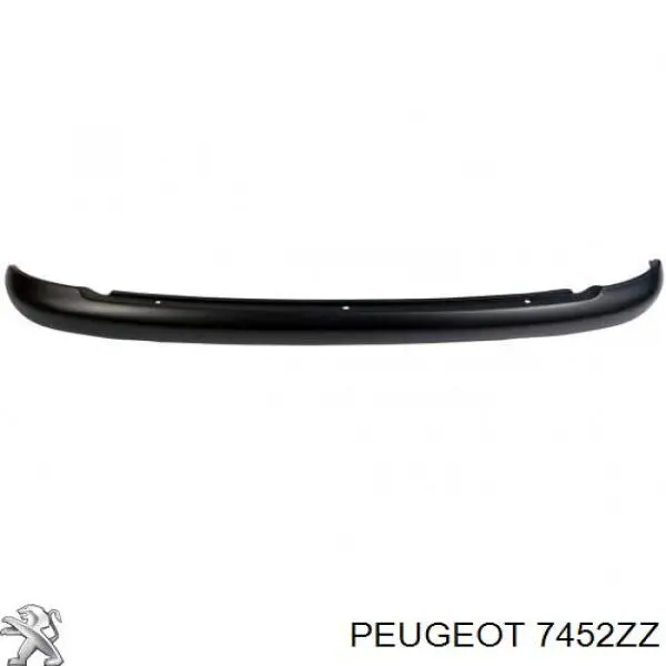 Заглушка/ решітка протитуманних фар бампера переднього, права 7452ZZ Peugeot/Citroen