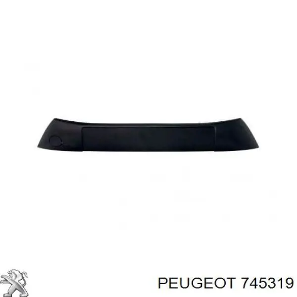 745319 Peugeot/Citroen Молдинг переднього бампера, центральний