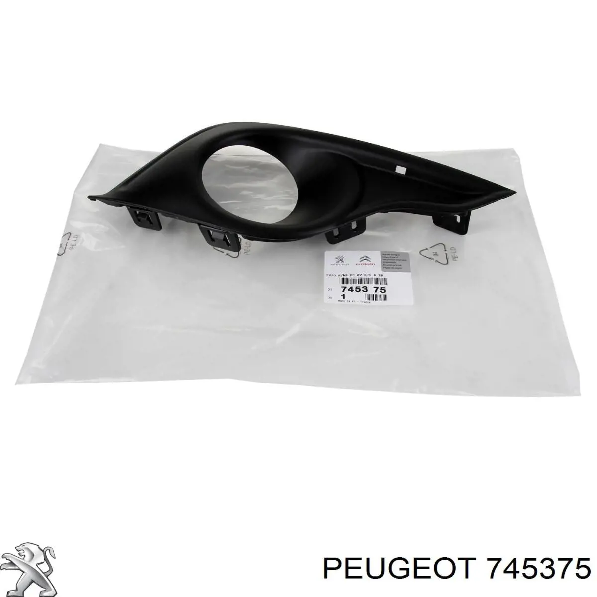 Обід (окантовка) фари противотуманної, правої Peugeot/Citroen 745375 ціна, від 122.16 USD