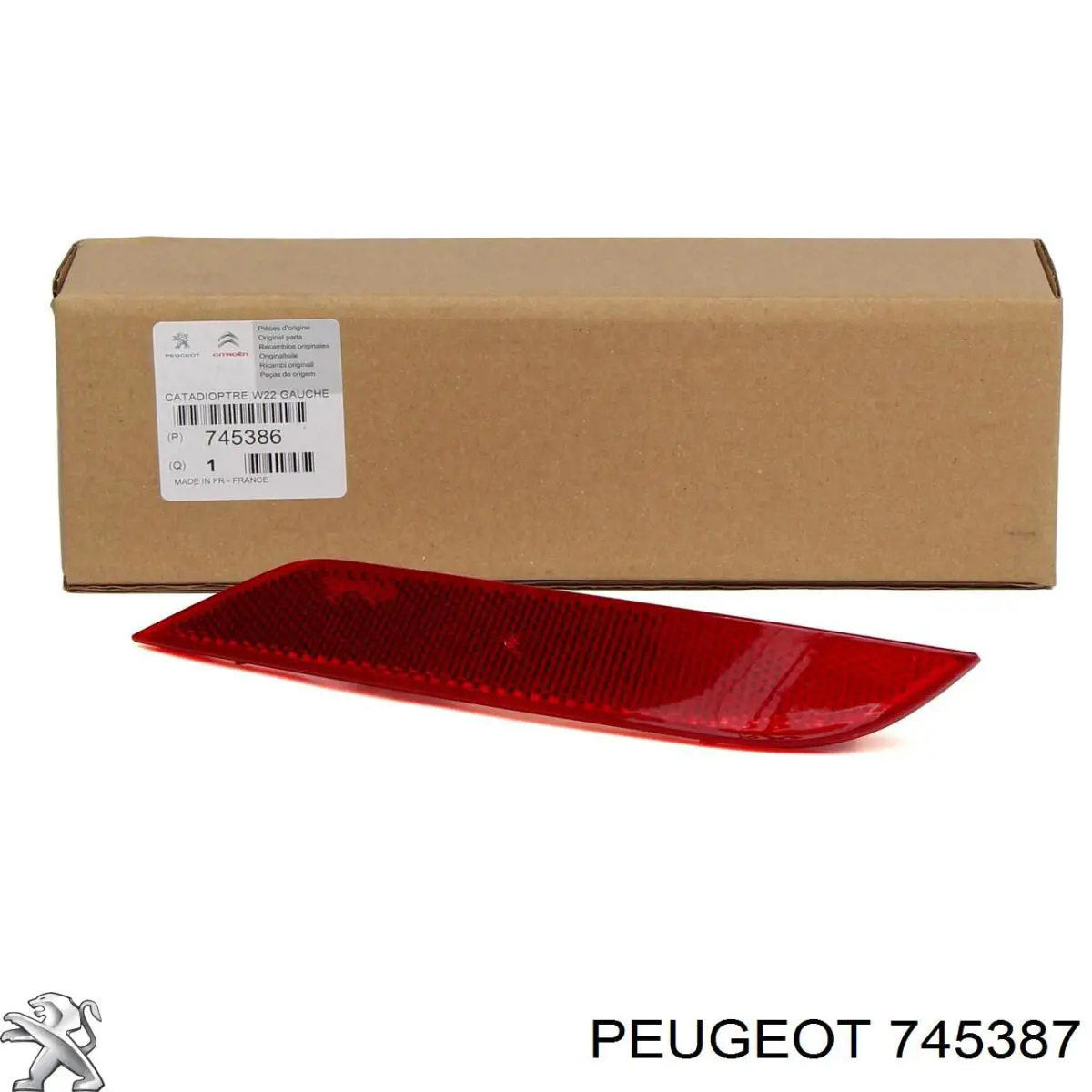 Купити 745387 Peugeot/Citroen Відбивач бампера заднього правий