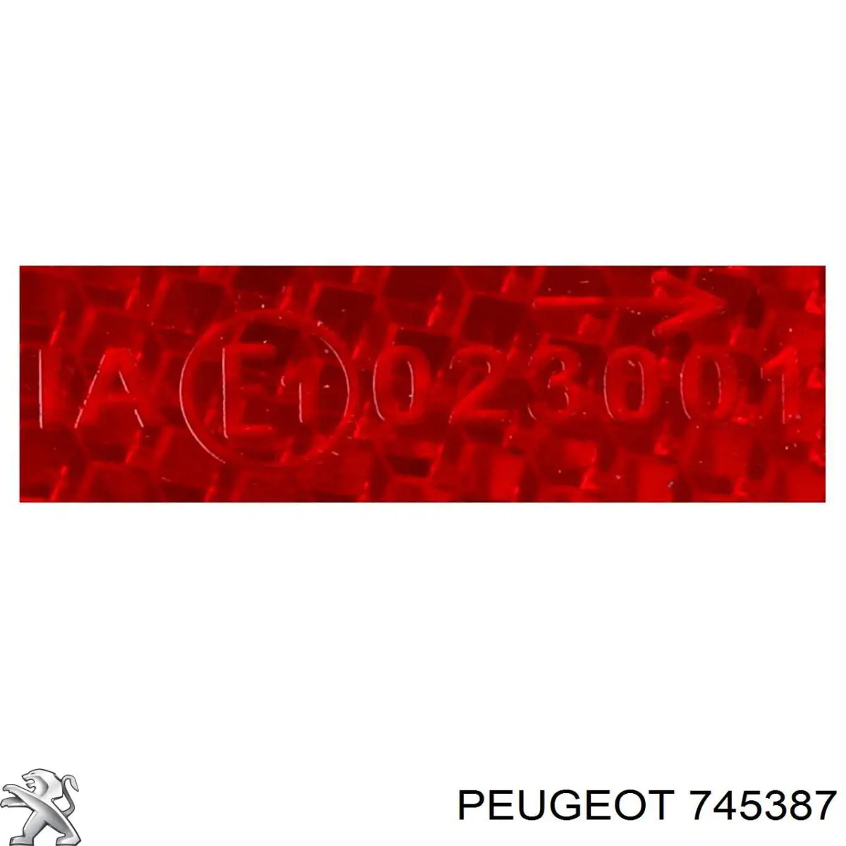 745387 Peugeot/Citroen Правий катафот бампера
