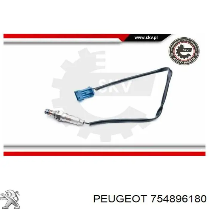 Купити 754896180 Peugeot/Citroen Лямбда-зонд, датчик кисню після каталізатора