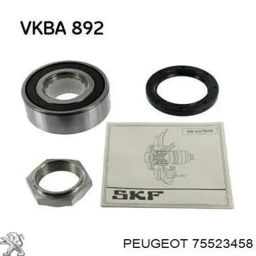 Підшипник маточини задньої Peugeot/Citroen 75523458 ціна, від 90.19 USD