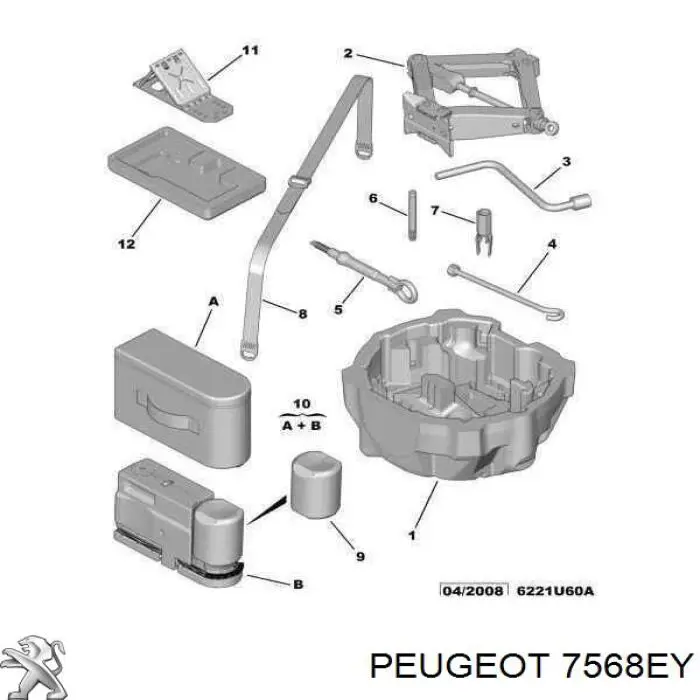7568EY Peugeot/Citroen 