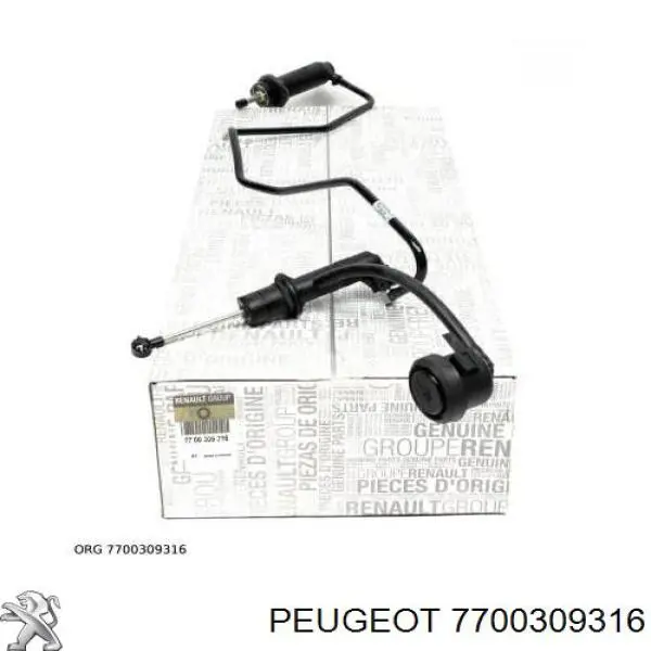 7700309316 Peugeot/Citroen Циліндр зчеплення, головний