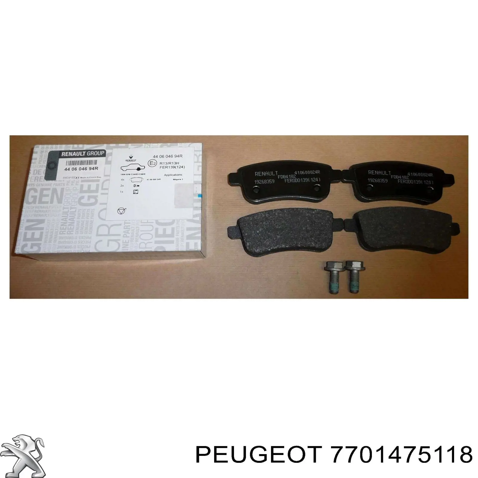 7701475118 Peugeot/Citroen Прокладка радіатора масляного