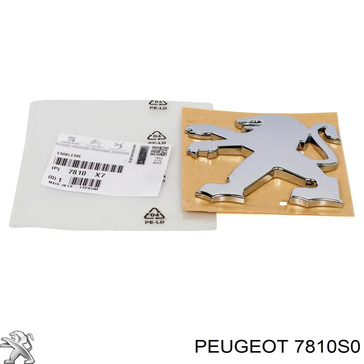 Емблема на кришку багажника, фірм.значок Peugeot/Citroen 7810S0 ціна, від 71.44 USD