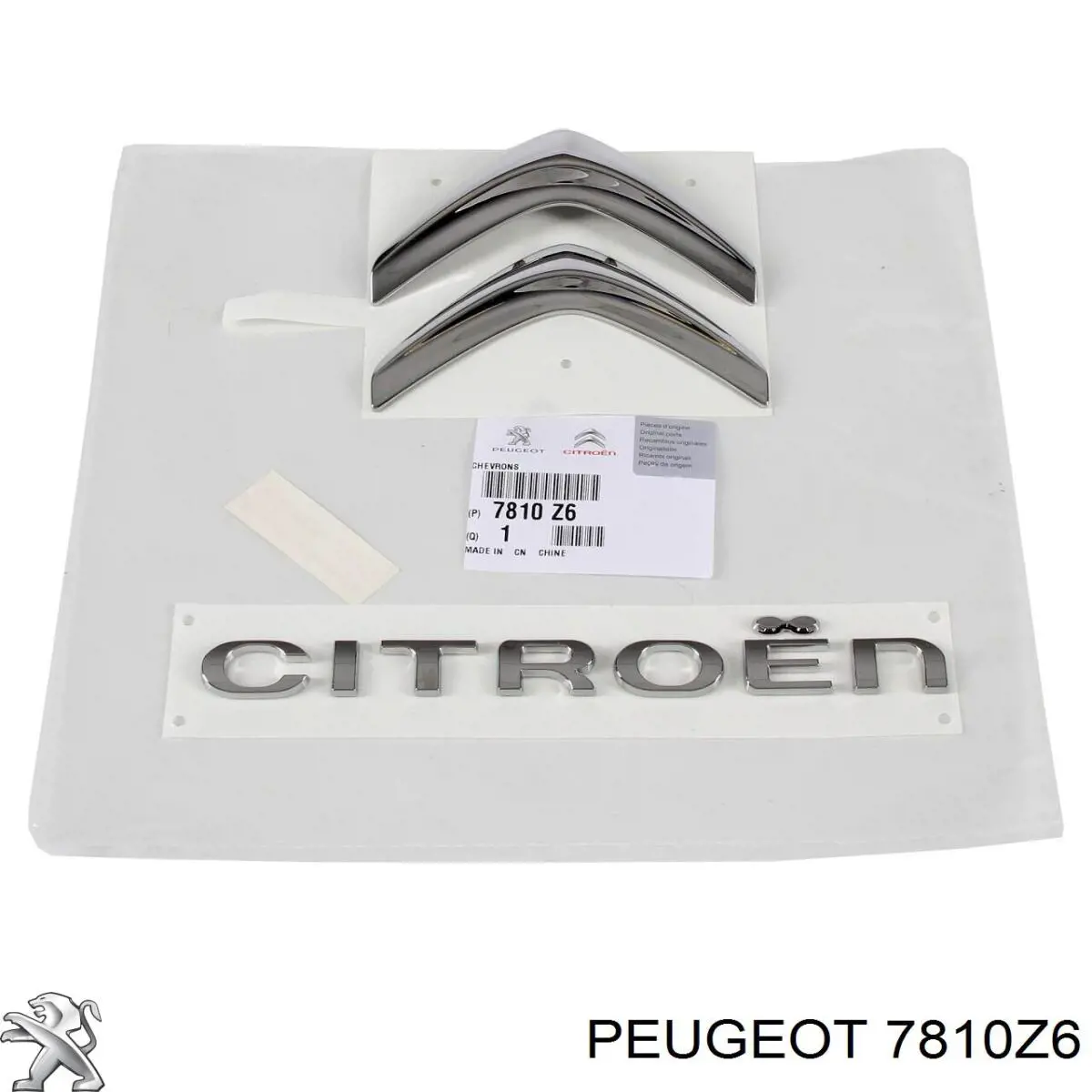 Емблема на кришку багажника, фірм.значок Peugeot/Citroen 7810Z6 ціна, від 31.02 USD